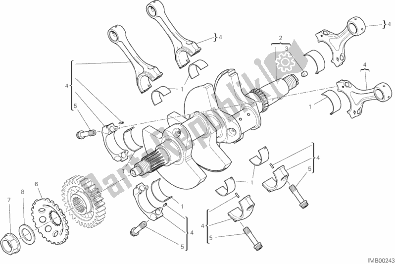 Todas las partes para Bielas de Ducati Superbike Panigale V4 1100 2020